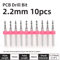 TOOLEYE Micro PCB Drill Bit Set 10pcs Precision CNC Drills 013175mm 18 Shank 9