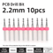 TOOLEYE Micro PCB Drill Bit Set 10pcs Precision CNC Drills 013175mm 18 Shank 9