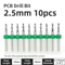 TOOLEYE Micro PCB Drill Bit Set 10pcs Precision CNC Drills 013175mm 18 Shank 6