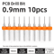 TOOLEYE Micro PCB Drill Bit Set 10pcs Precision CNC Drills 013175mm 18 Shank 22
