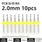 TOOLEYE Micro PCB Drill Bit Set 10pcs Precision CNC Drills 013175mm 18 Shank 11