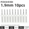 TOOLEYE Micro PCB Drill Bit Set 10pcs Precision CNC Drills 013175mm 18 Shank 12