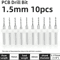 TOOLEYE Micro PCB Drill Bit Set 10pcs Precision CNC Drills 013175mm 18 Shank 16