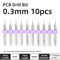 TOOLEYE Micro PCB Drill Bit Set 10pcs Precision CNC Drills 013175mm 18 Shank 28