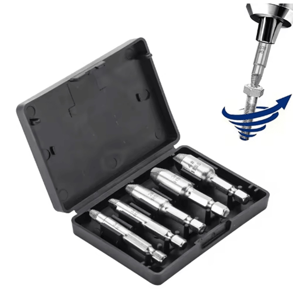 NINDEJIN Damaged Screw Bolt Extractor Drill Bit Set 456pcs 1