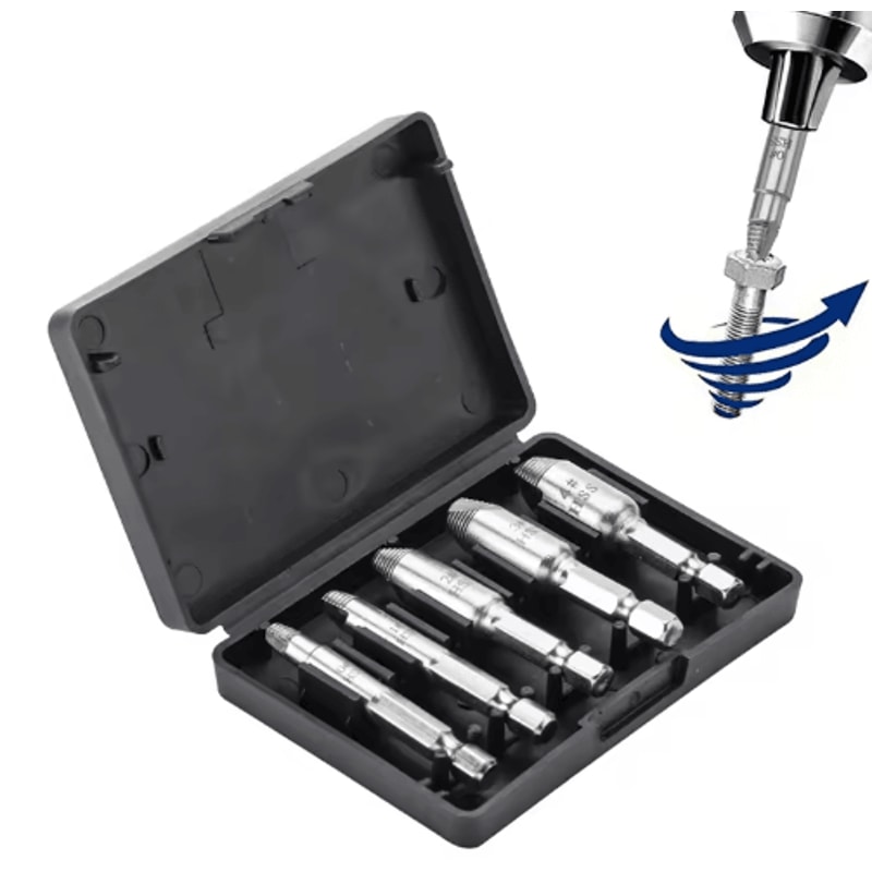 NINDEJIN Damaged Screw Bolt Extractor Drill Bit Set 456pcs 1