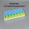 Weekly Portable Pill Organizer 7Day Travel Medicine Case With 14 Compartments 0