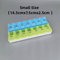 Weekly Portable Pill Organizer 7Day Travel Medicine Case With 14 Compartments 0