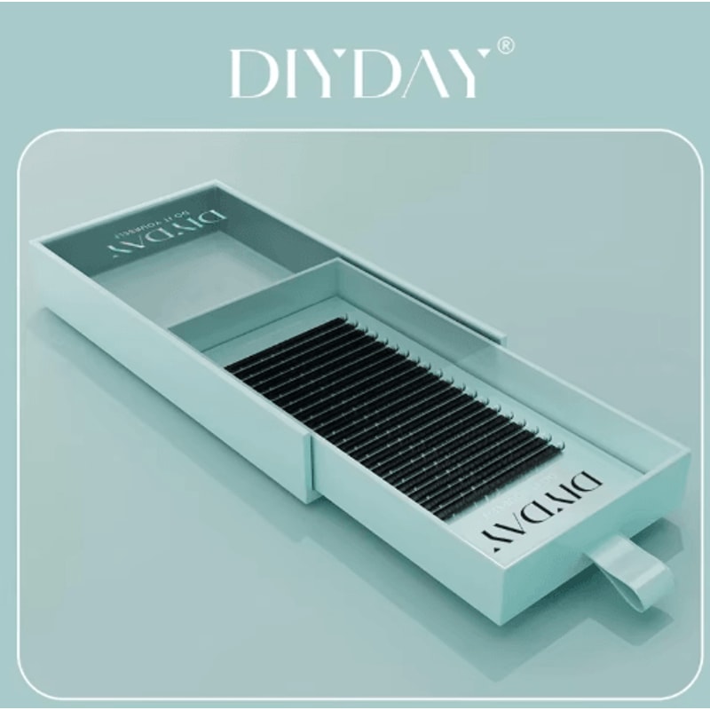 DIYDAY LongLength Classic Individual Lash Extensions Matte Black Faux Mink 4