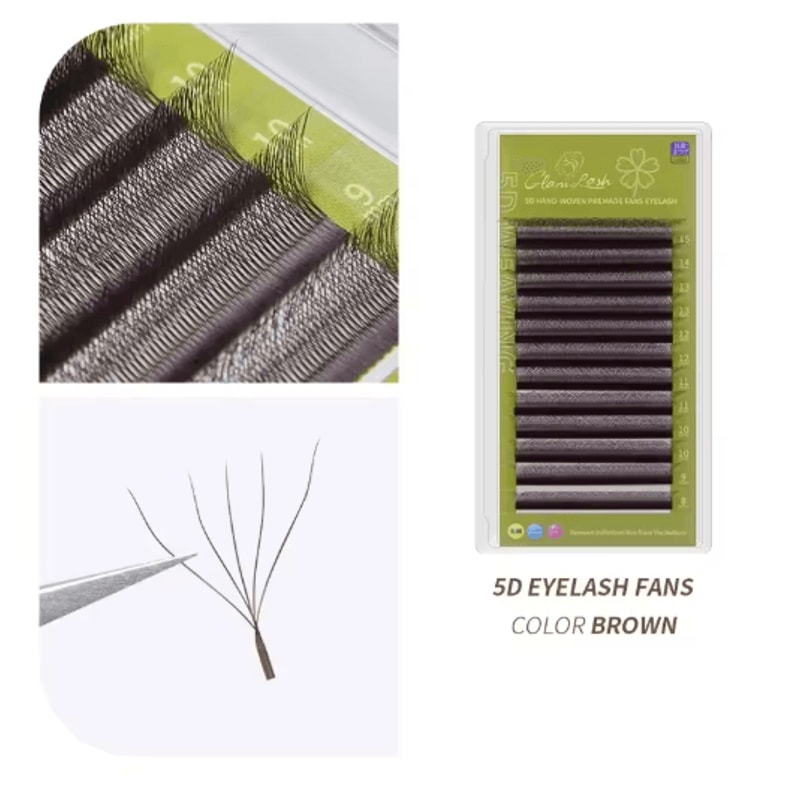 GLAMLASH 4D5D WShaped Premade Volume Lash Extensions Soft Faux Mink 1