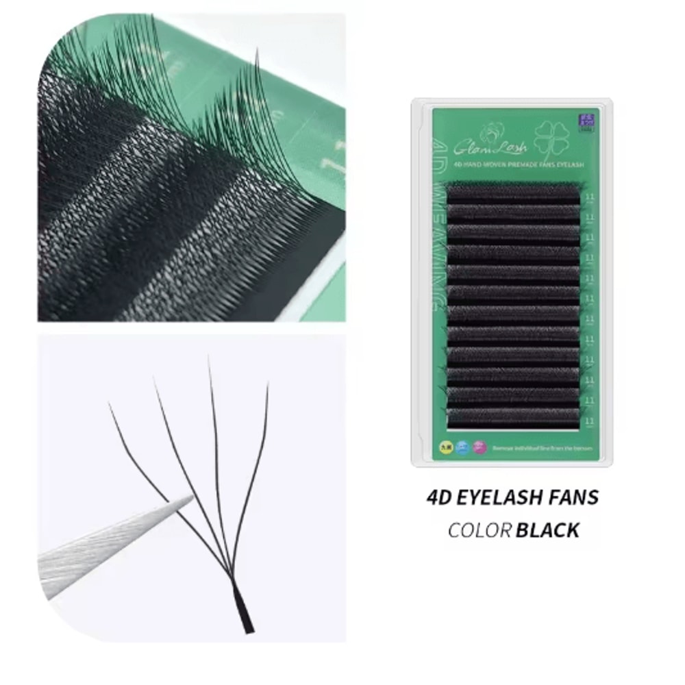 GLAMLASH 4D5D WShaped Premade Volume Lash Extensions Soft Faux Mink 3