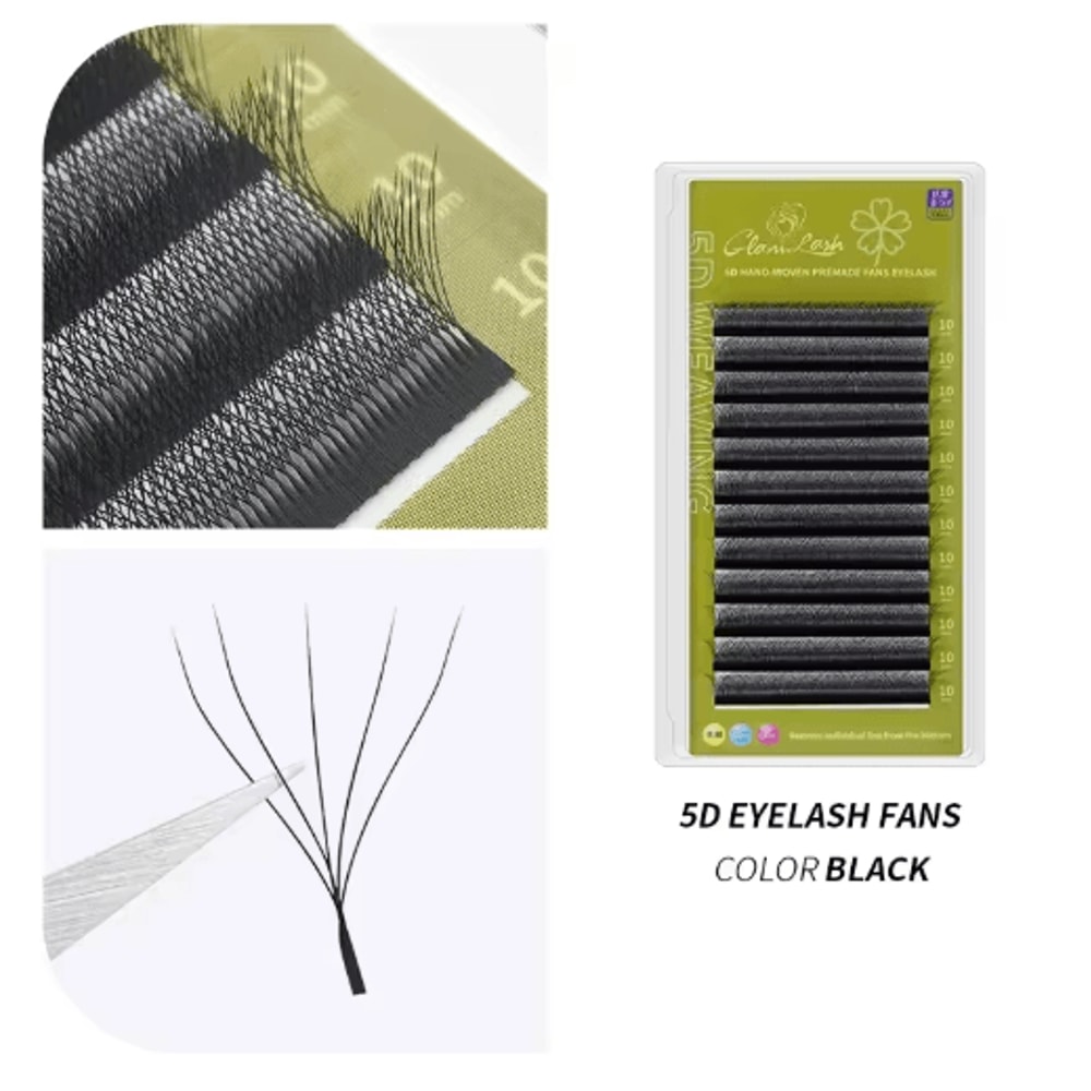 GLAMLASH 4D5D WShaped Premade Volume Lash Extensions Soft Faux Mink 4