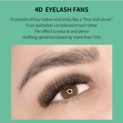 glamlash 4d–5d w-shaped premade volume lash extensions – soft faux mink