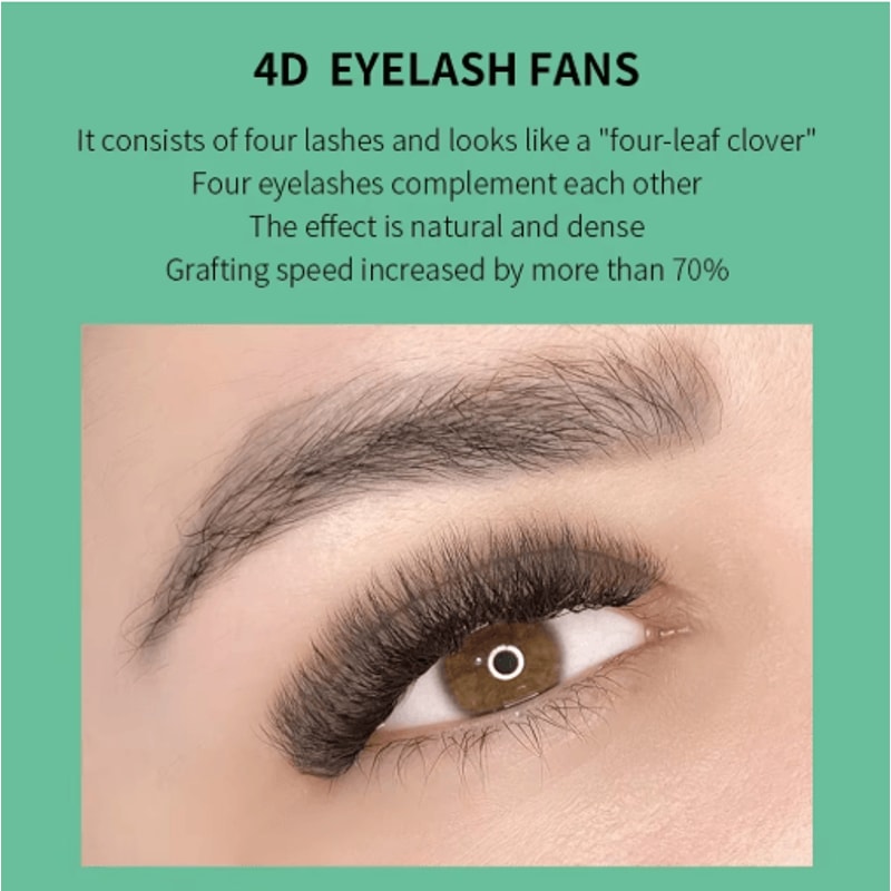 GLAMLASH 4D5D WShaped Premade Volume Lash Extensions Soft Faux Mink 0