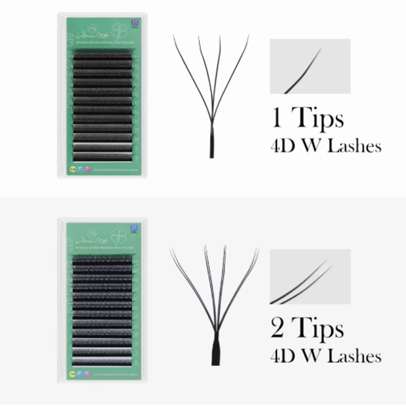 GLAMLASH 4D5D WShaped Premade Volume Lash Extensions Soft Faux Mink 8