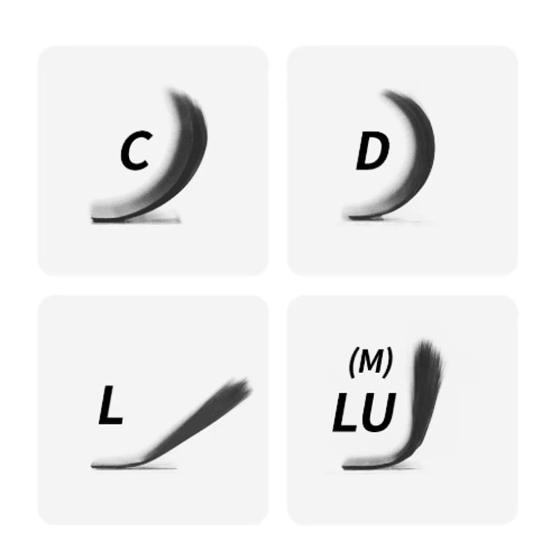 GLAMLASH L LU M WShape 3D Premade Volume Lash Extensions Soft Faux Mink YY Style 7