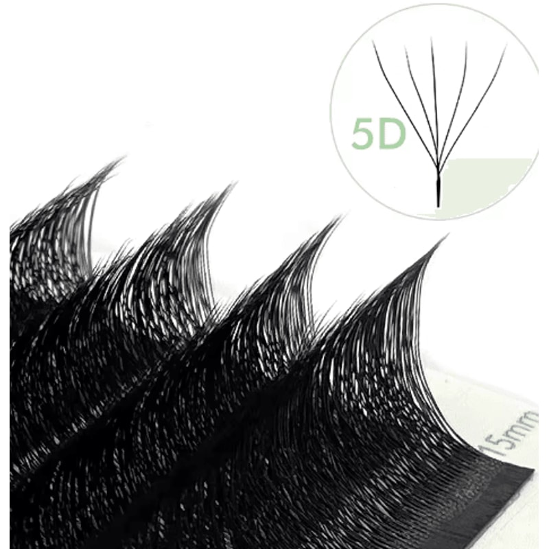 NATUHANA WShaped 4D5D Premade Volume Lash Extensions Soft Natural Faux Mink 1