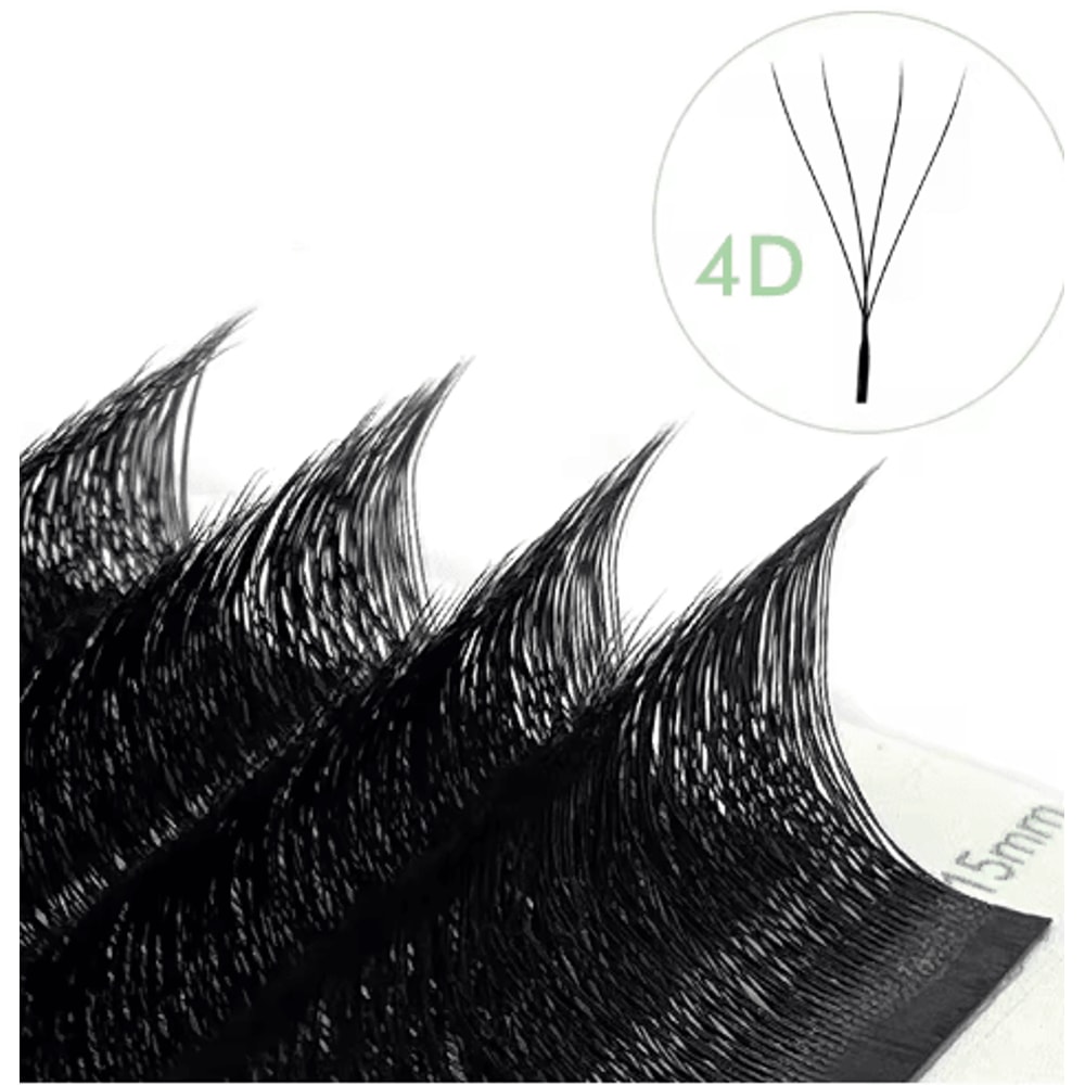 NATUHANA WShaped 4D5D Premade Volume Lash Extensions Soft Natural Faux Mink 2