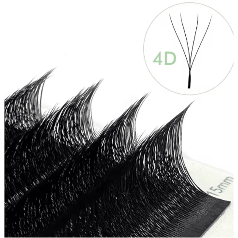 NATUHANA WShaped 4D5D Premade Volume Lash Extensions Soft Natural Faux Mink 2