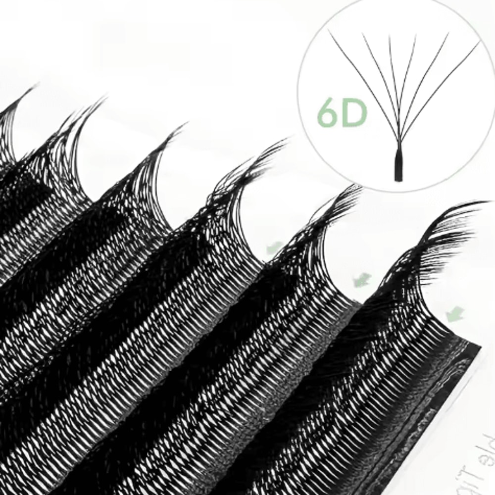 NATUHANA WShaped 4D5D Premade Volume Lash Extensions Soft Natural Faux Mink 3