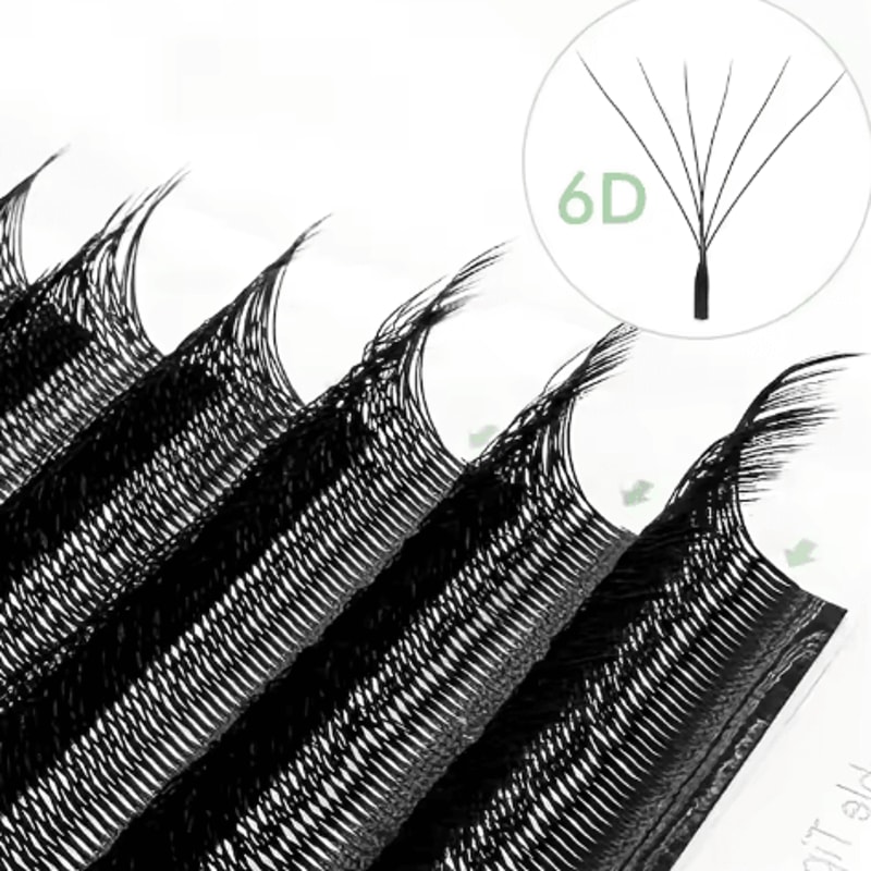 NATUHANA WShaped 4D5D Premade Volume Lash Extensions Soft Natural Faux Mink 3