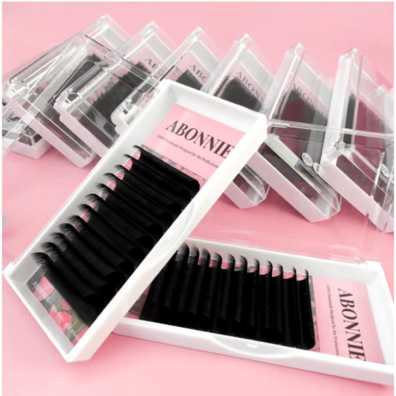 Abonnie Super Soft Blooming Lash Extensions Easy Fan Mega Volume 825mm 1