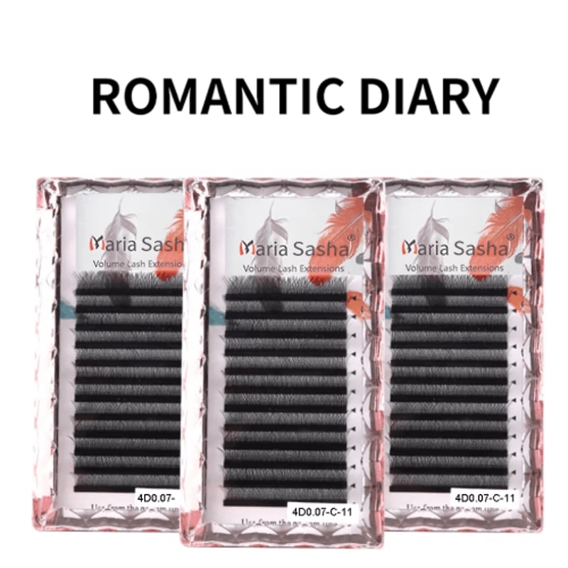MARIA 5D WStyle Premade Volume Lash Extensions Easy Fan Soft Natural 12 Rows 3