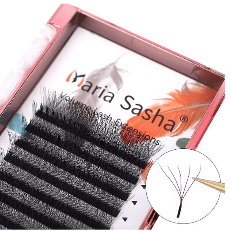 MARIA 5D WStyle Premade Volume Lash Extensions Easy Fan Soft Natural 12 Rows 0