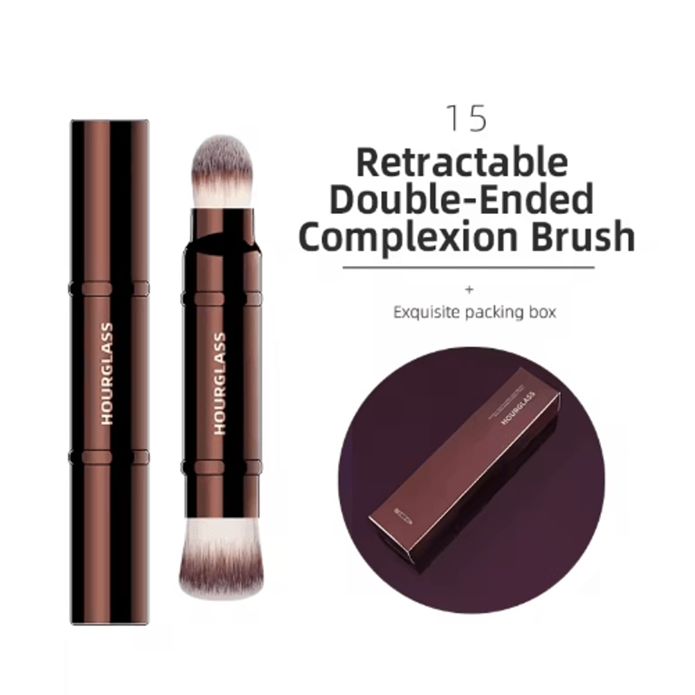 Hourglass Makeup Brush Set For Face Eyes Precision Sculpting Essentials 9