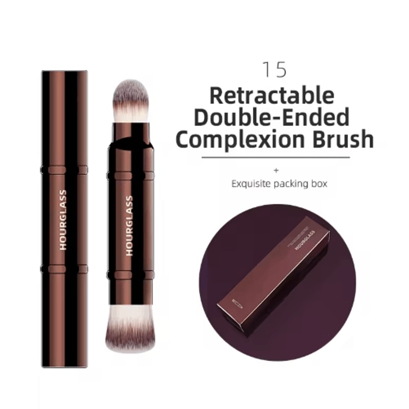 Hourglass Makeup Brush Set For Face Eyes Precision Sculpting Essentials 9