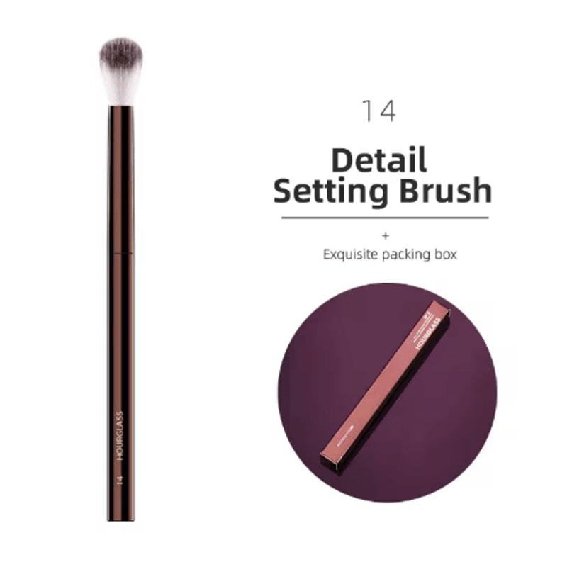 Hourglass Makeup Brush Set For Face Eyes Precision Sculpting Essentials 10
