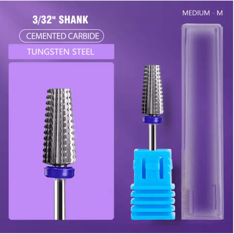 Professional Rotary Nail Drill Bit For Manicure And Pedicure Precision Burr Cutter 6