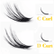 20D 30D Mink Eyelashes 1 Box 60 Bundles Natural Eyelash Extension 3D Russia Individual Eyelash Clus 5