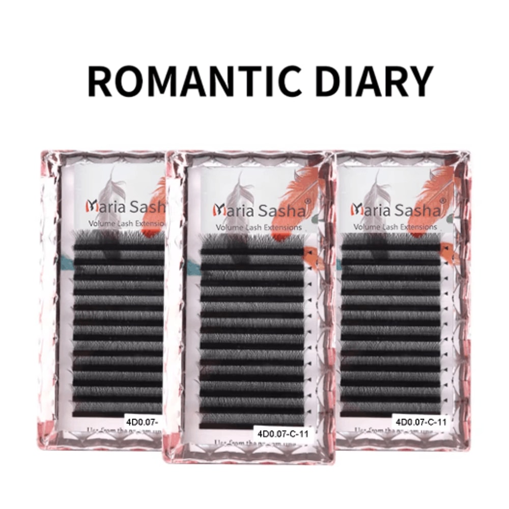MARIA 4D W Shaped Beam Lash Extensions Easy Fan Russian Volume Clusters 0