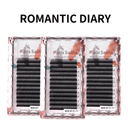 maria 4d w shaped beam lash extensions easy fan russian volume clusters