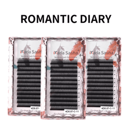 maria 3d w shaped soft lash extensions 0.07 easy fan y clusters wholesale private label