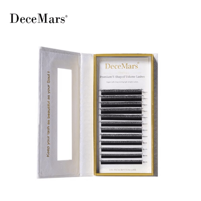 DeceMars YY Eyelash Extensions Black 6mm To 18mm Lengths 3