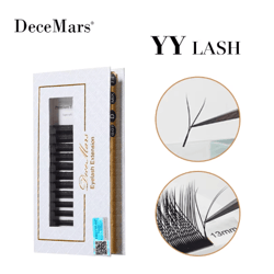 decemars yy eyelash extensions black 6mm to 18mm lengths
