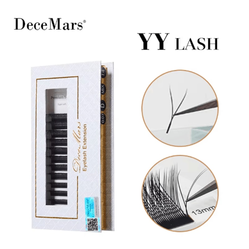 DeceMars YY Eyelash Extensions Black 6mm To 18mm Lengths 0