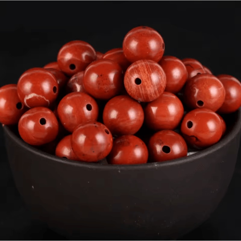 Natural Round Gemstone Spacer Beads For DIY Jewelry Tiger Eye Amazonite Lava More 1