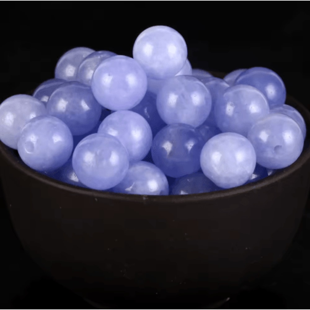 Natural Round Gemstone Spacer Beads For DIY Jewelry Tiger Eye Amazonite Lava More 18