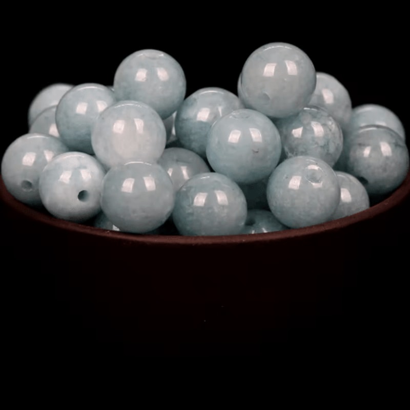 Natural Round Gemstone Spacer Beads For DIY Jewelry Tiger Eye Amazonite Lava More 23