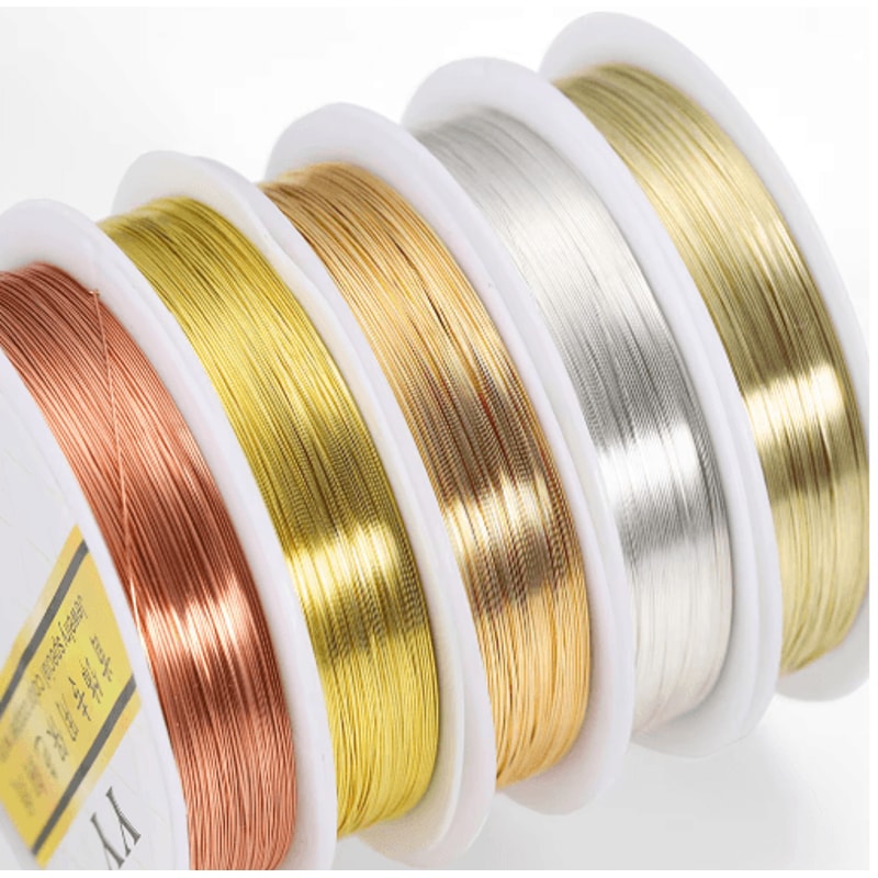 Premium GoldTone Copper Wire For Jewelry Crafting 0210mm 0
