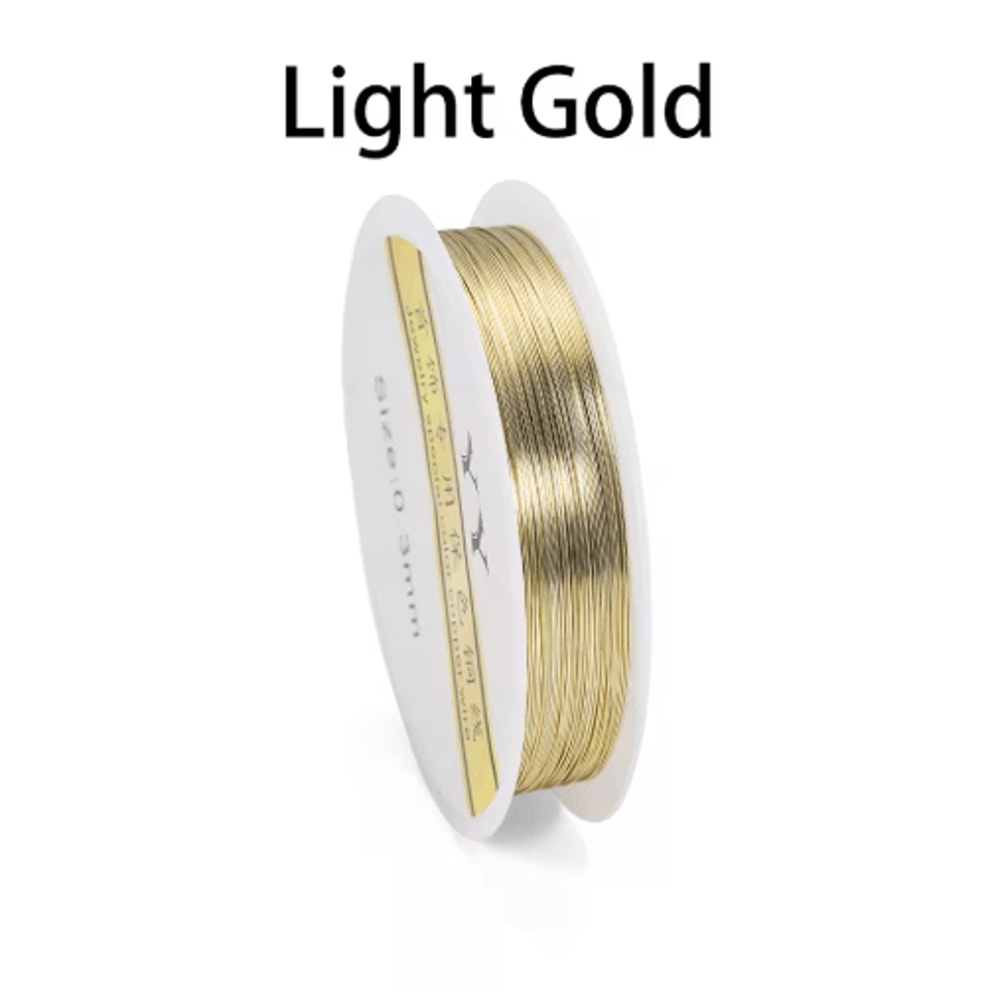 Premium GoldTone Copper Wire For Jewelry Crafting 0210mm 2