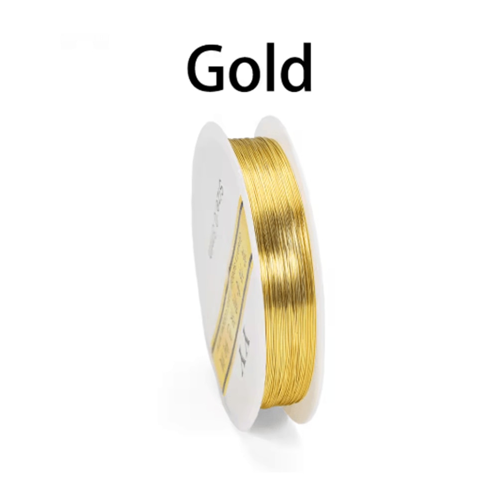 Premium GoldTone Copper Wire For Jewelry Crafting 0210mm 4
