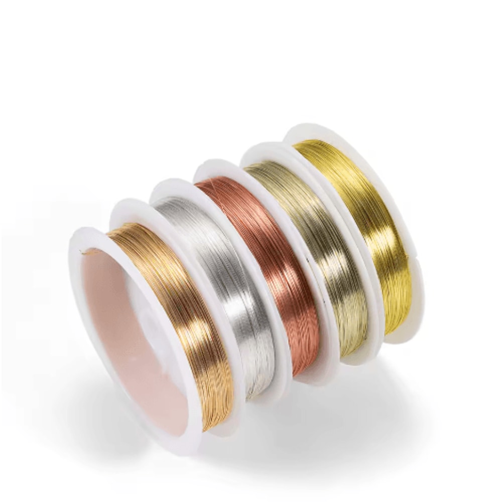 Premium GoldTone Copper Wire For Jewelry Crafting 0210mm 6