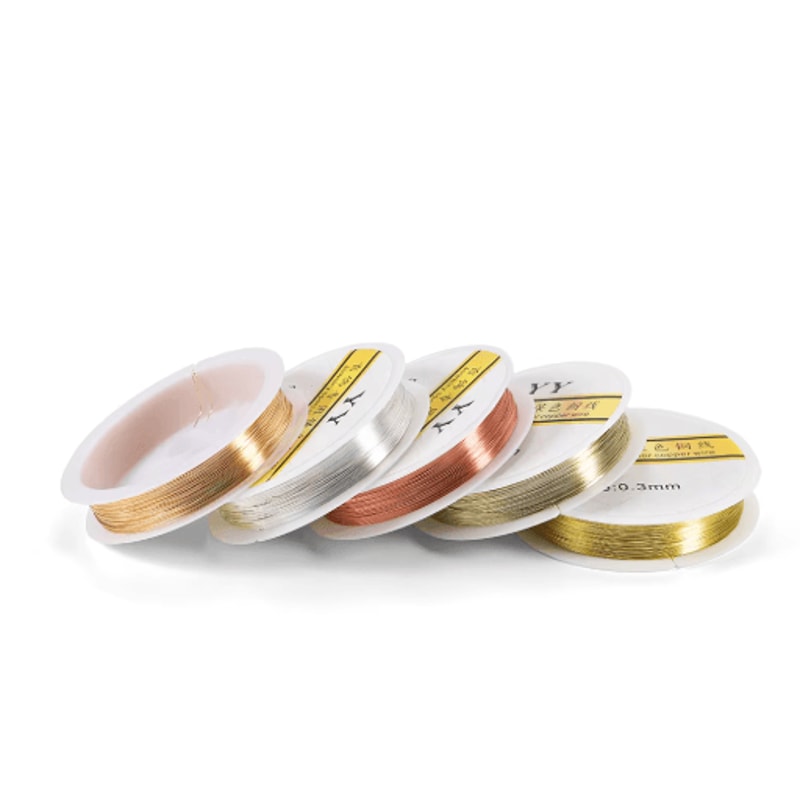 Premium GoldTone Copper Wire For Jewelry Crafting 0210mm 7