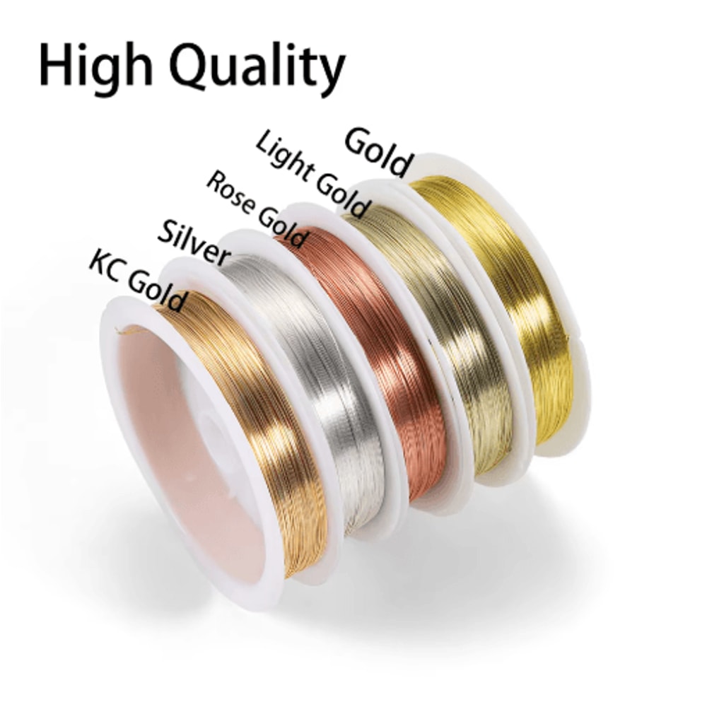 Premium GoldTone Copper Wire For Jewelry Crafting 0210mm 9