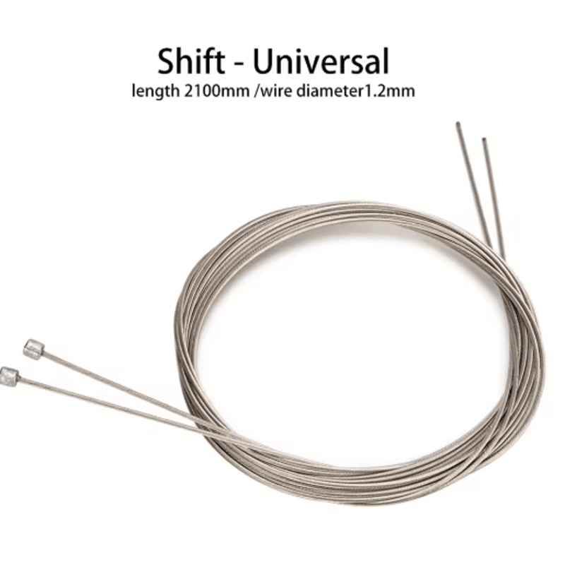 ZTTO Stainless Steel Bicycle Shift Brake Inner Cable UltraSmooth 2100mm 5
