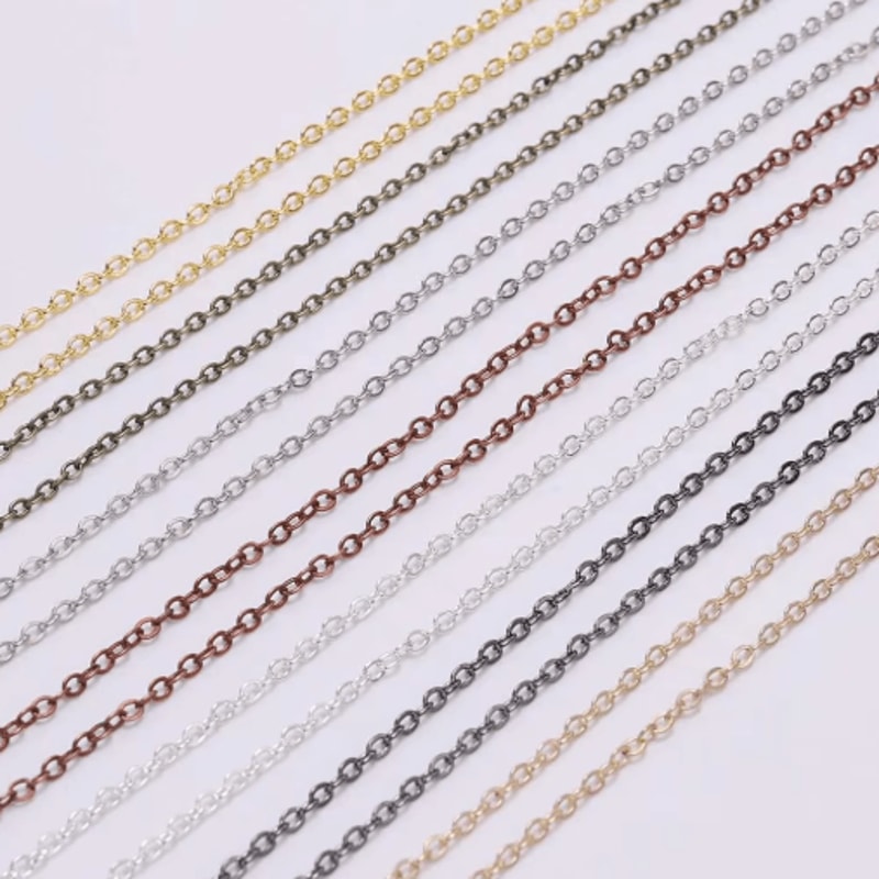 5m Gold And Bronze Plated Necklace Chain For Jewelry Making DIY Crafting Supply 10